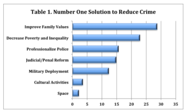 What Should Be Done to Reduce Crime in Venezuela? Citizen Security and Public Perceptions, part 2