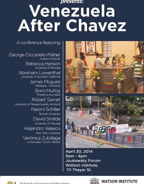 The Center for Latin American and Caribbean Studies presents: Venezuela After Chavez<span class="wtr-time-wrap after-title"><span class="wtr-time-number">2</span> min read</span>
