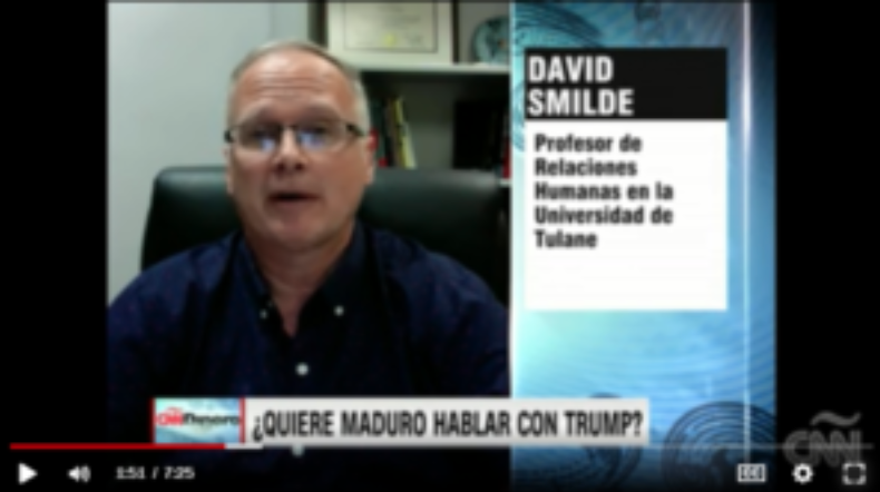 David Smilde on CNN Español: Why Maduro Wants to Meet with Trump<span class="wtr-time-wrap after-title"><span class="wtr-time-number">1</span> min read</span>
